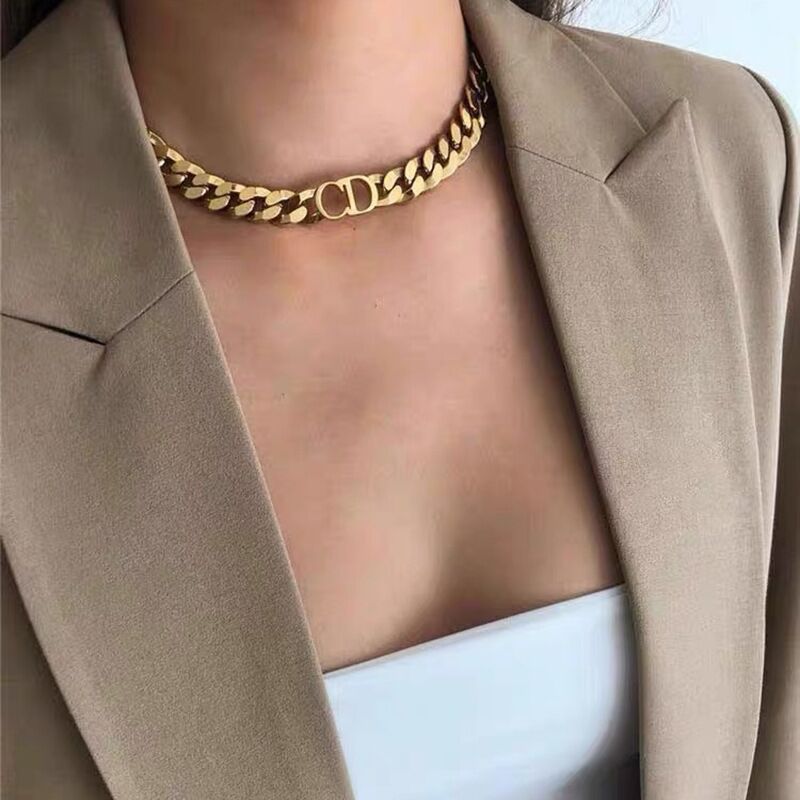 cd gold chain necklace