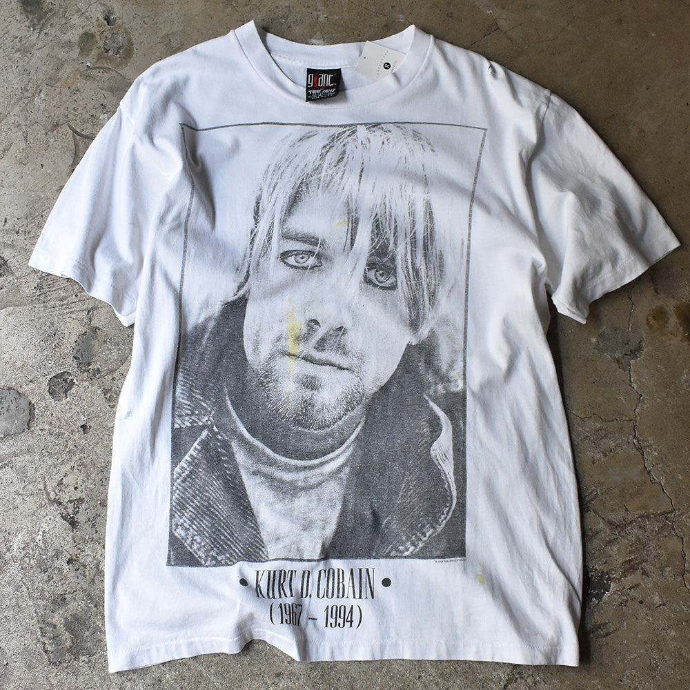 NIRVANA Kurt Cobein 追悼 L/S Tシャツ GIANTボディ - Tシャツ