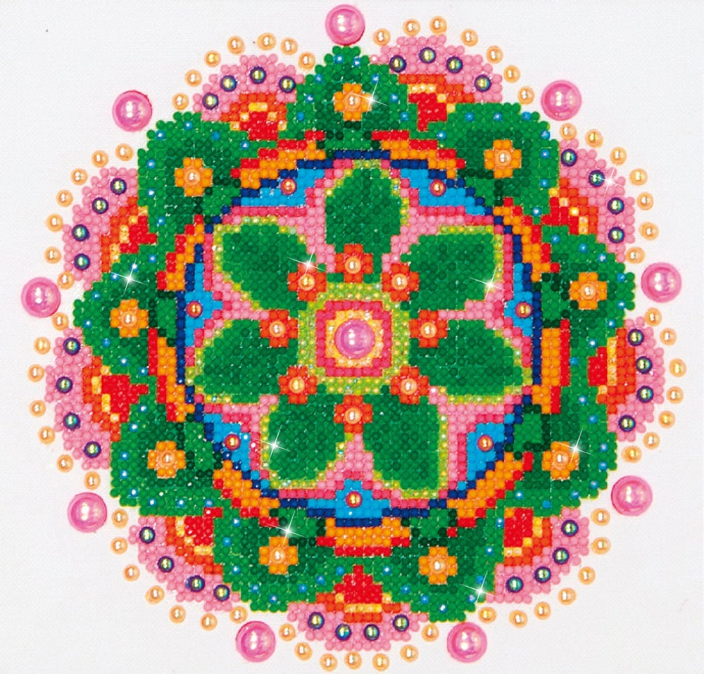 Diamond Painting Kit: Flower Mandala