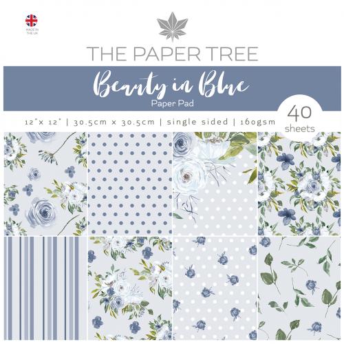The Paper Tree Beauty in Blue 12" x 12" Paper Pad