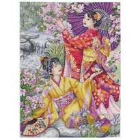 Counted Cross Stitch Kit: Maia Collection: Geishas