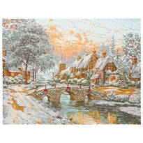 Counted Cross Stitch Kit: Maia Collection: Cobblestone Christmas