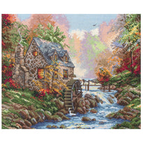 Counted Cross Stitch Kit: Maia Collection: Cobblestone Mill
