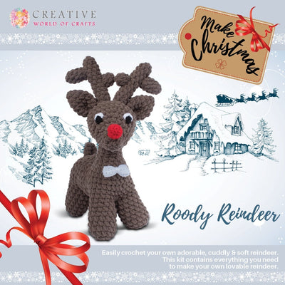 Knitty Critters - Make Christmas Crochet Kit - Roody Reindeer