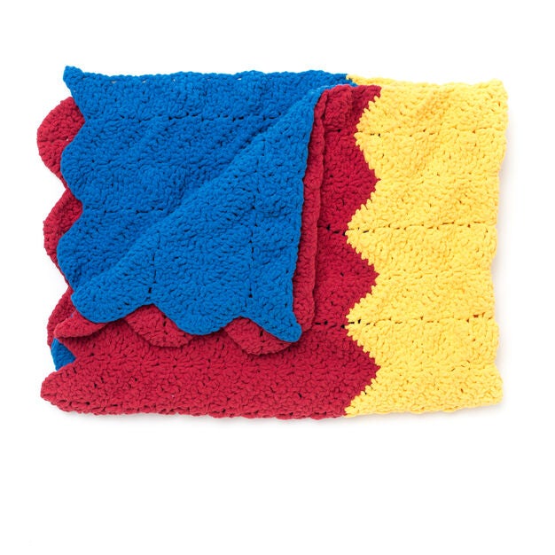 CROCHET PATTERN DOWNLOAD - Bernat 1-2-3 Crochet Blanket
