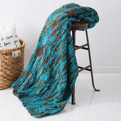 KNITTING PATTERN DOWNLOAD - Bernat Big Basketweave Knit Blanket