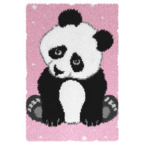 Latch Hook Kit: Rug: Panda