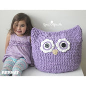 CROCHET PATTERN - Baby Blanket - Oversized Owl Pillow