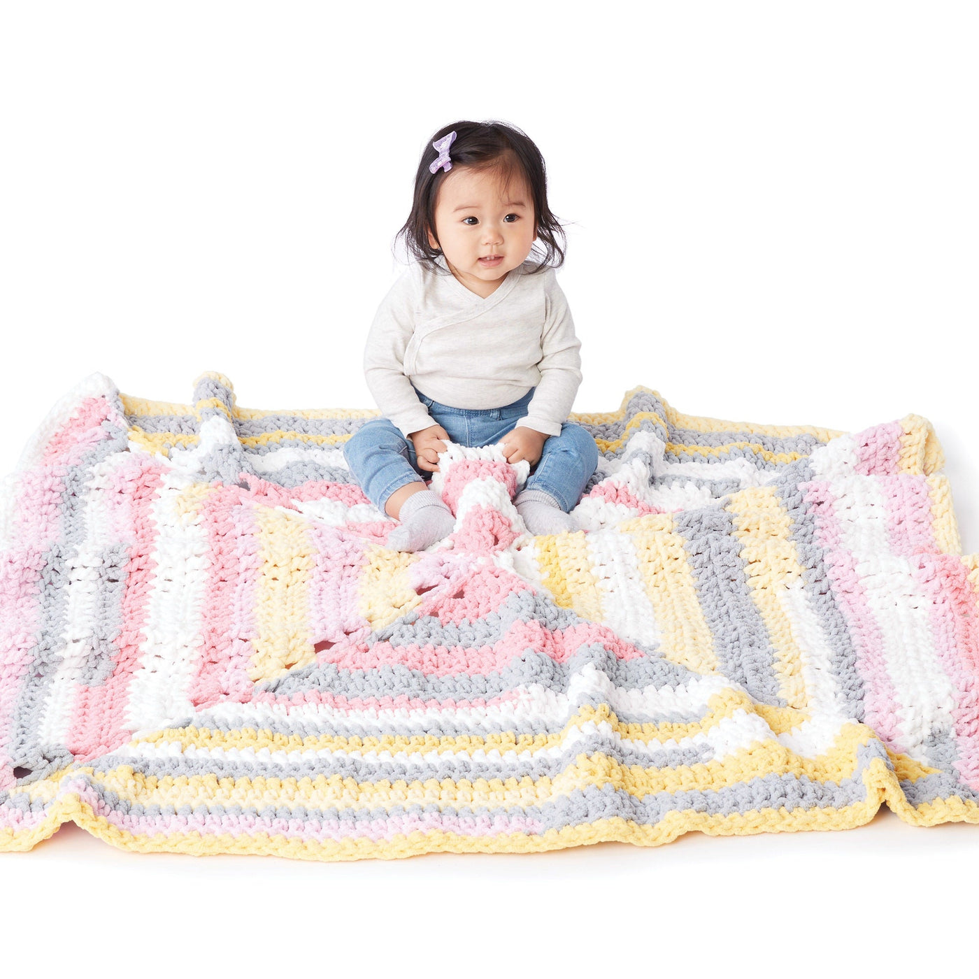 Bernat Radiating Crochet Baby Blanket