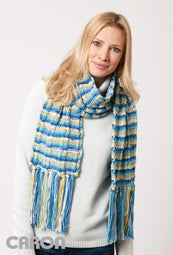 KNITTING PATTERN - Caron Color Weave Scarf