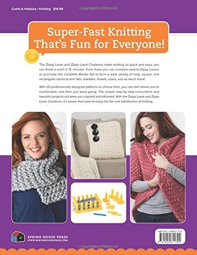 KB LOOMS - BOOK - Zippy Loom Creations: 20 Quick & Easy Knitting Projects