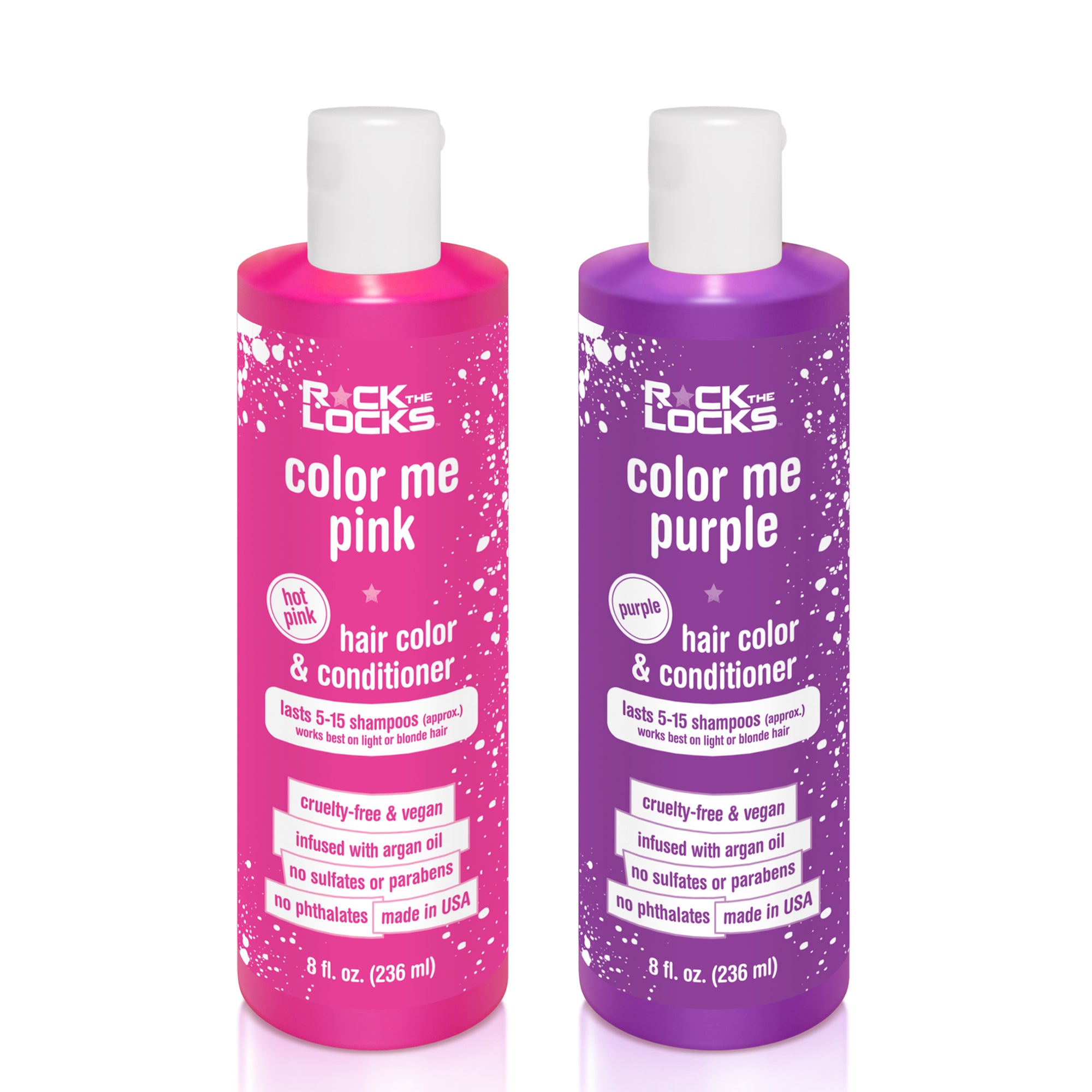 Hair Color and Conditioner – Hot Pink & Purple Bundle - Piggy Paint
