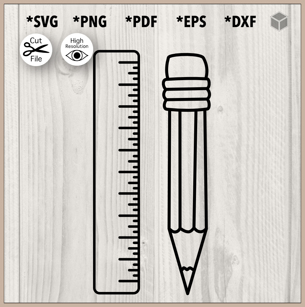 CNC Laser Metric and Inches Ruler Set - StepFIVE40 DXF Files