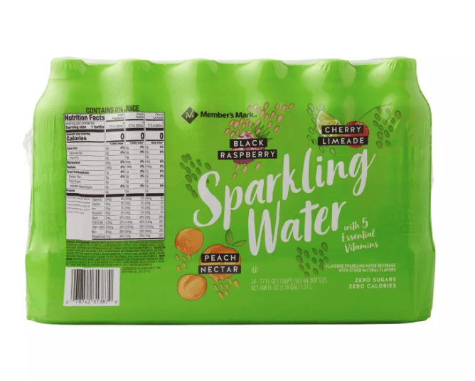 Member's Mark Sparkling Water Variety Pack (17oz / 24pk) ZJ Sons