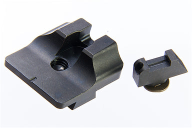 Guns Modify W Style CNC Steel Fiber Optic Sight Set for Umarex (VFC) G17 Gen 3 / Gen 4 GBB