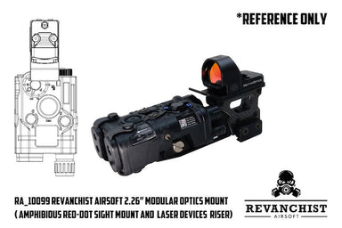 Revanchist Modular 2.26 inch Optics Mount for Amphibious Red Dot Sight & Laser