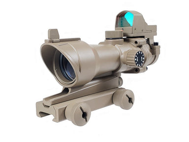 Aim-O ACOG 4×32 Scope Red/Green Reticle with Mini Red Dot (DE)