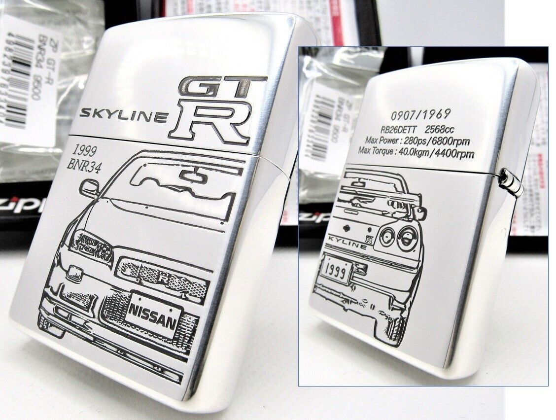 Nissan Skyline GTR GT-R 1999 BNR34 R34 Limited Zippo Double Sides