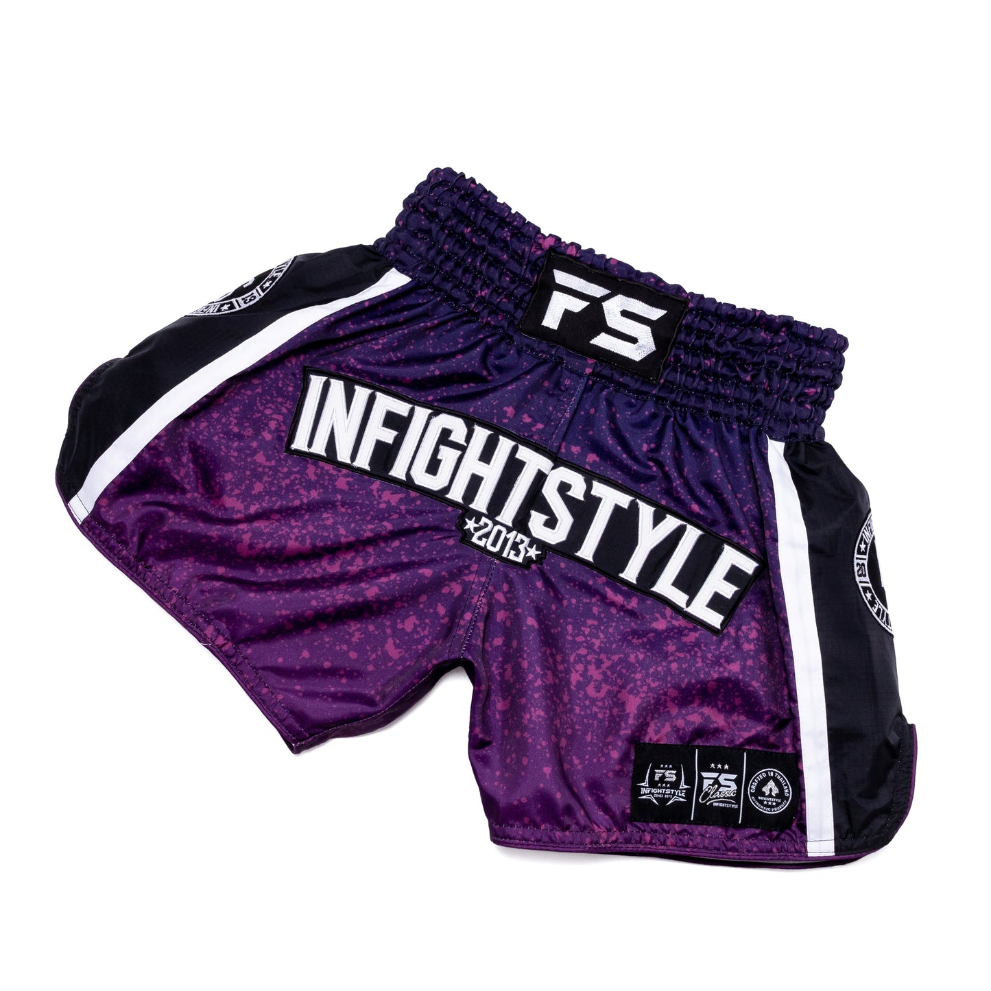 INFIGHTSTYLE SHORTS MUAY THAI FS IVY SPLATTER RETRO