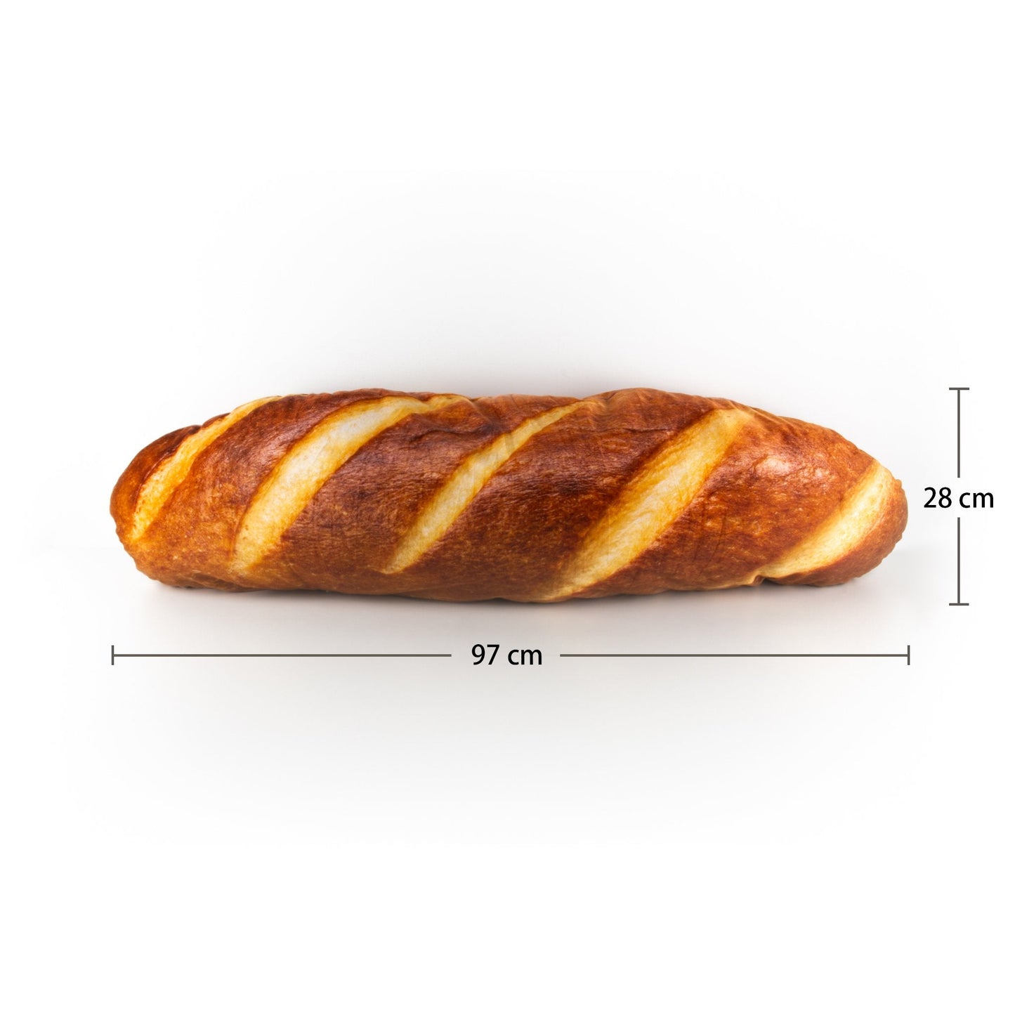3D Butter Baguette Pillow