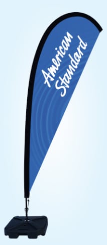 AmericanStandard promotional teardrop flags NZ