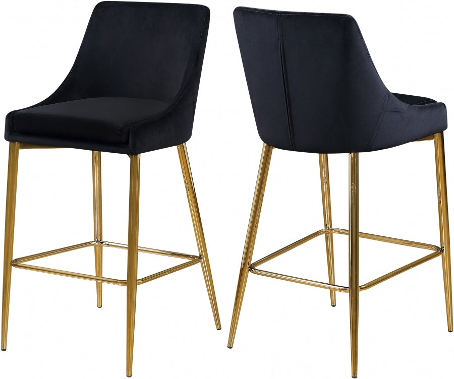 velvet navy bar stools