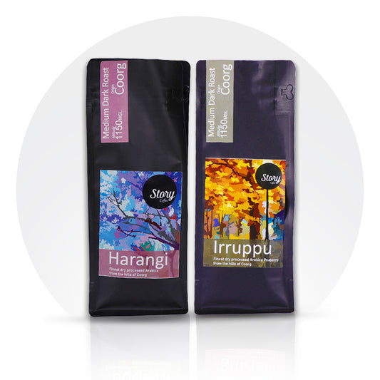Irruppu and Harangi Coffee Combo | Pure Arabica Beans