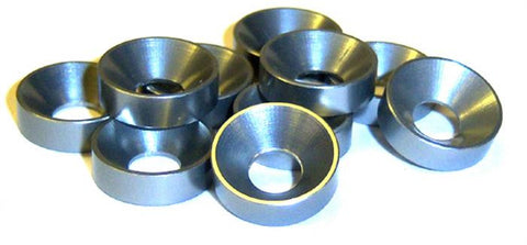 L1431 M3 3mm Countersunk Washer Alloy Aluminium Grey x 10