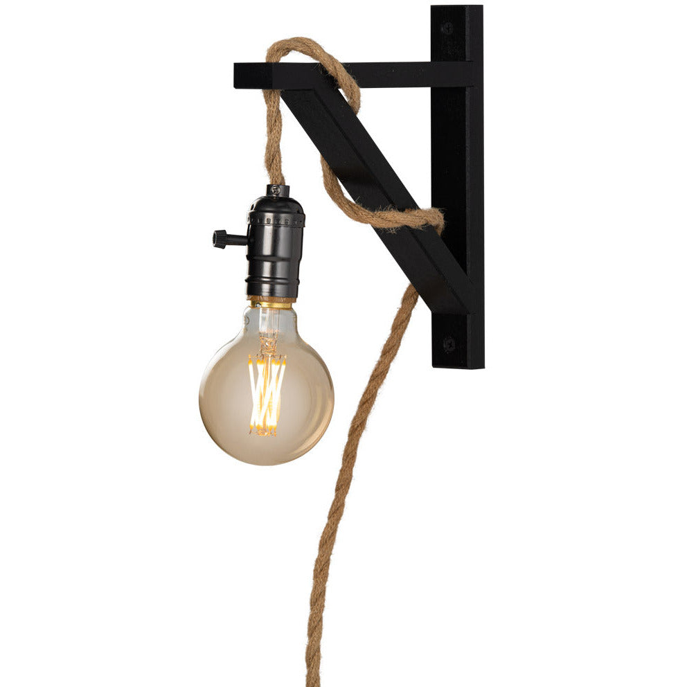 kop Ingang streep Touw wandlamp – Touwlampshop