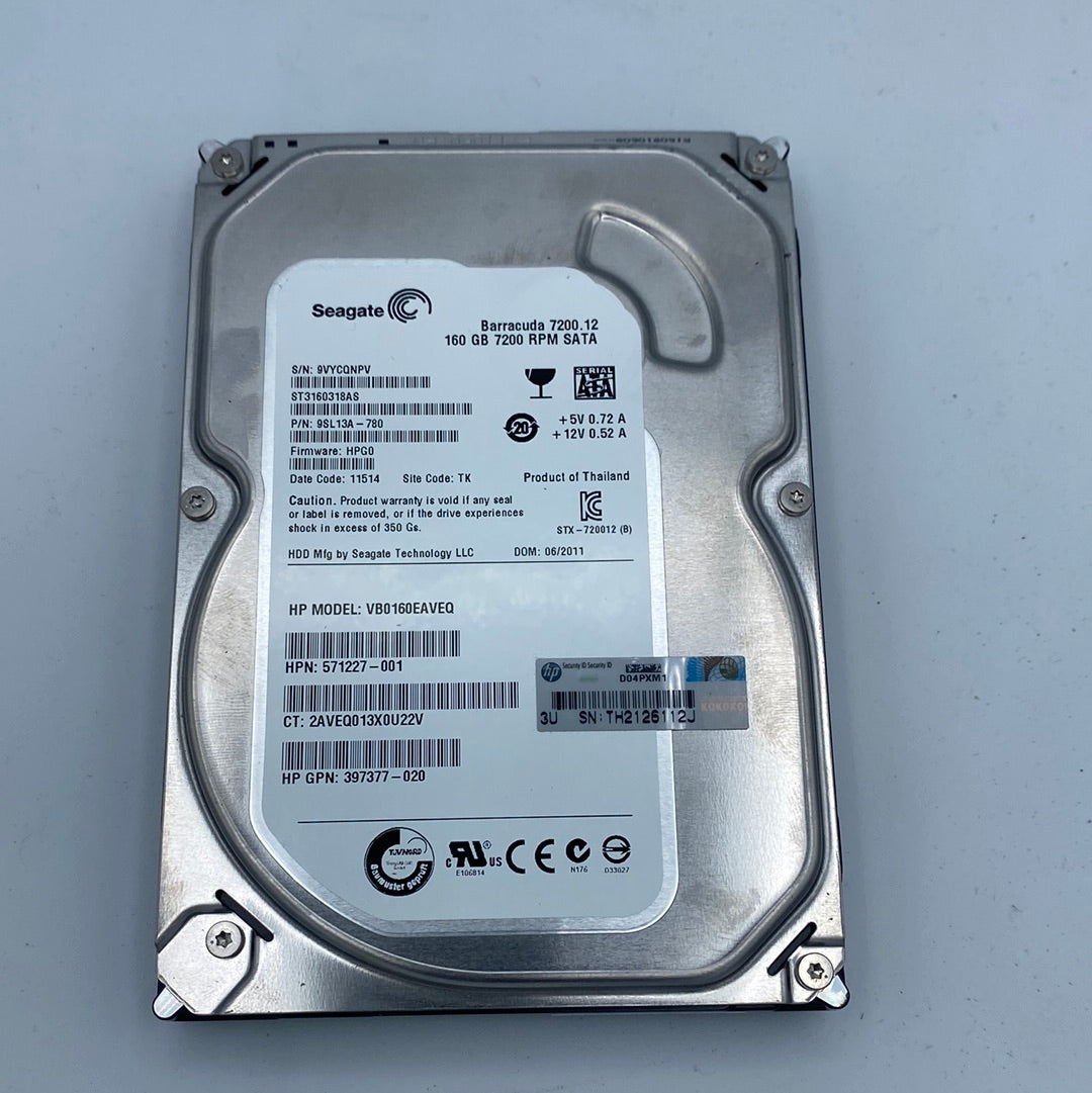 curl poultry shoot Seagate Barracuda 7200.12 160GB Hard Drive – EMI Recycle