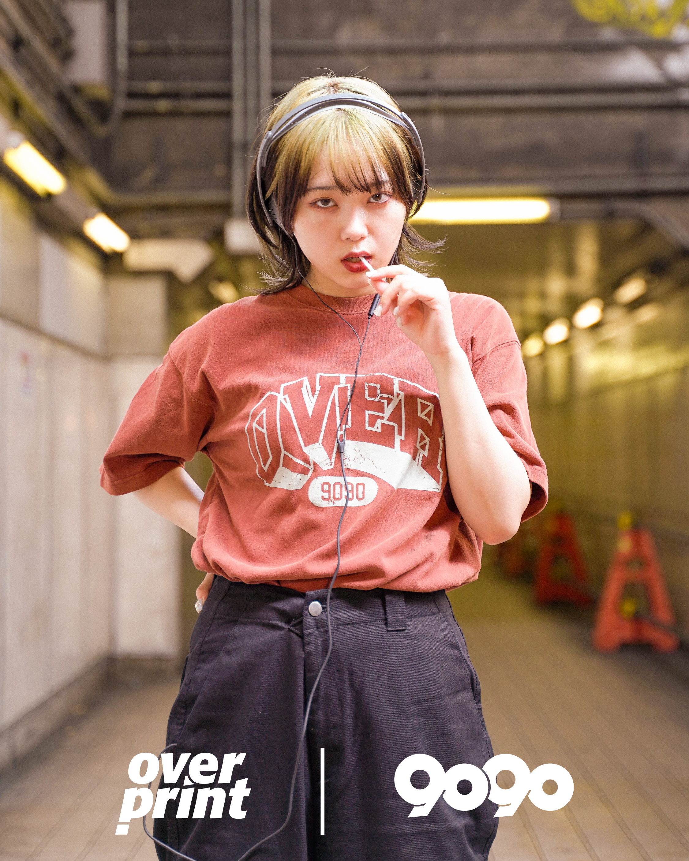 早い者勝ち】9090 over print コラボ missing girl - www