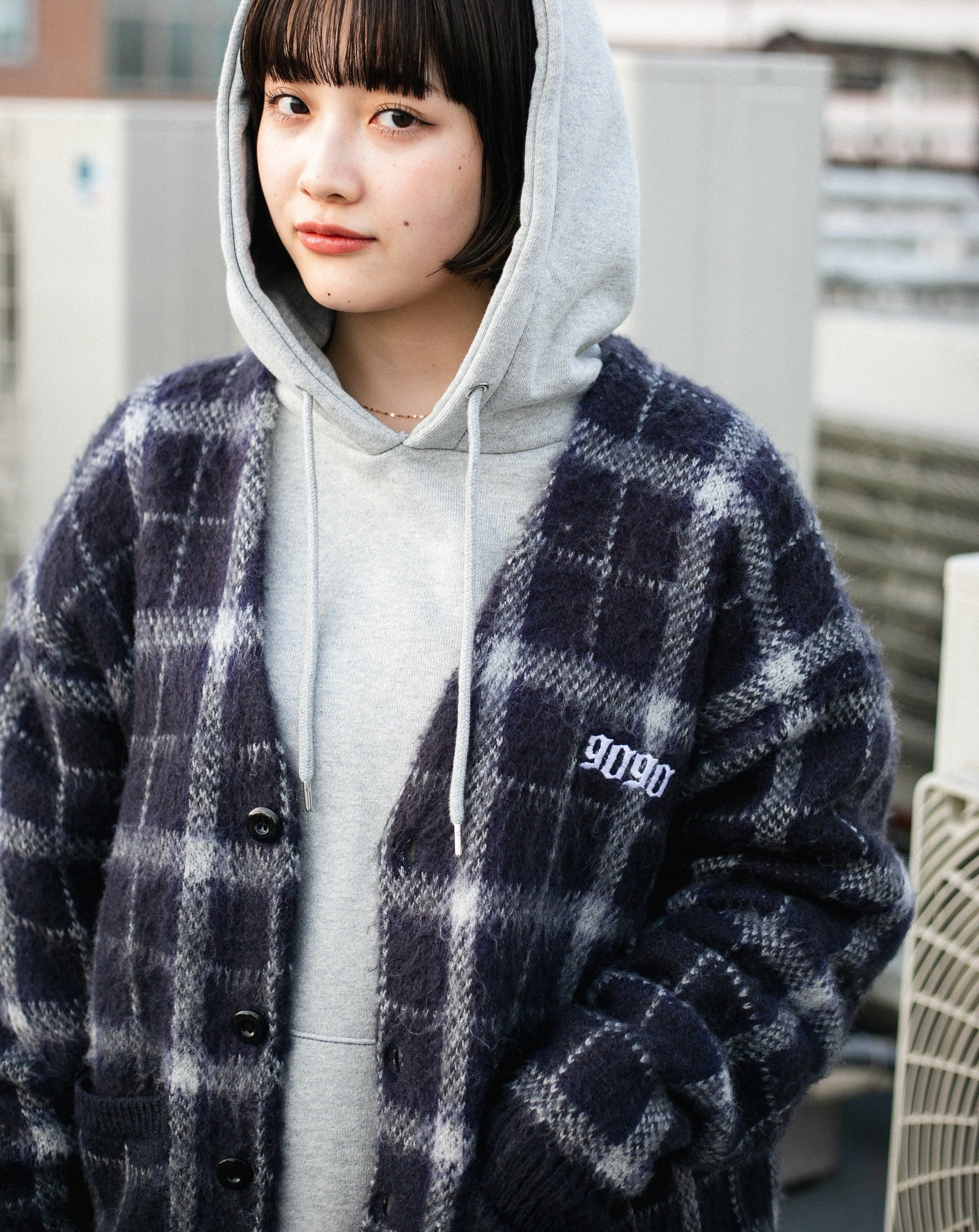 アニメショート 9090 King Logo Hooded Work Jacket - ブルゾン