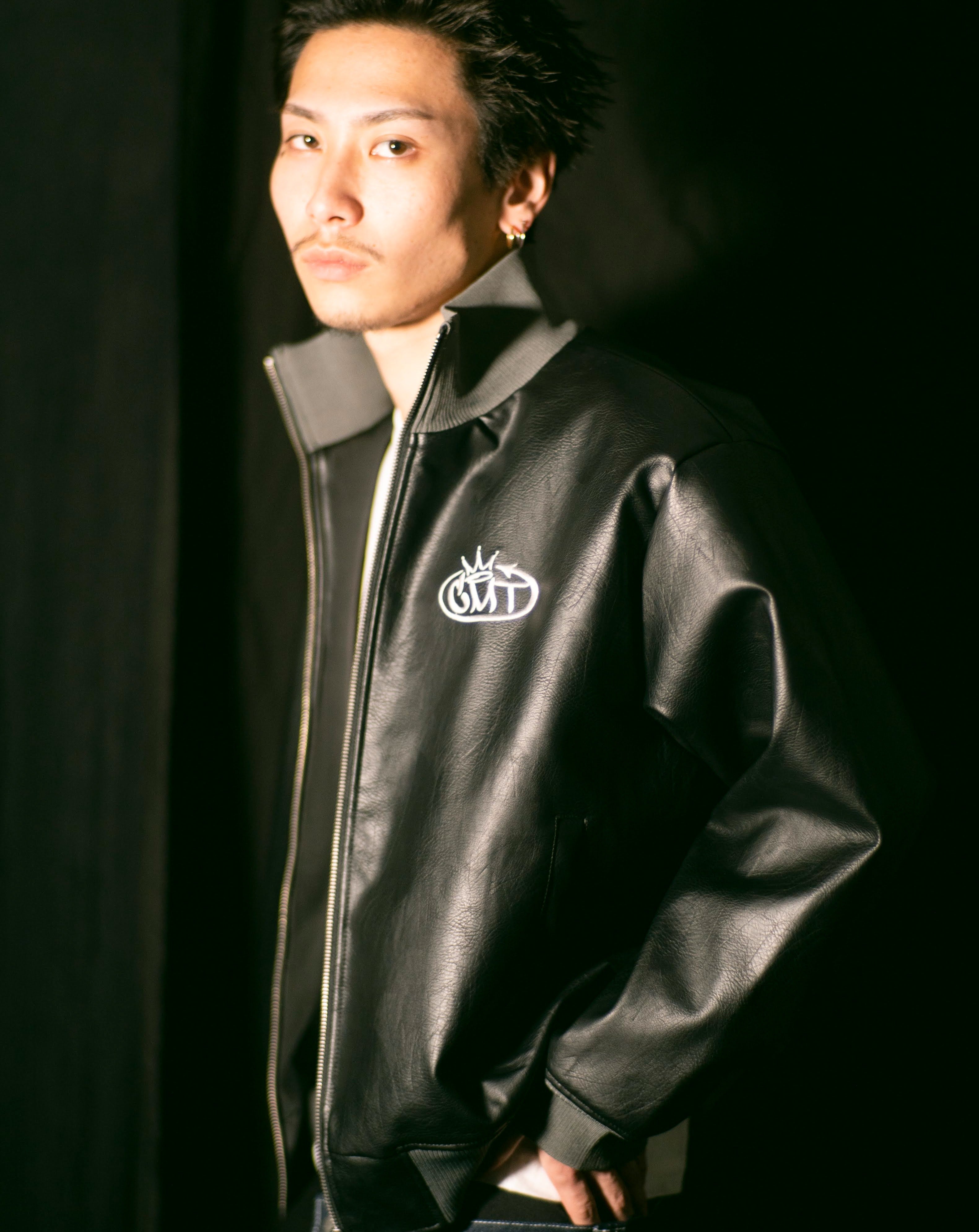 再×14入荷 kinema synthetic leather track jacket | alamiah.edu.sa