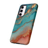 Pink Gold Seafoam Alcohol Ink Tough Phone Case For Samsung. Samsung Case. Compatible with many of Samsung Models. Please See our Samsung model selection list.