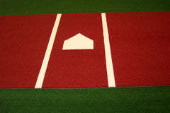 terra cotta home plate stance mat with batters box