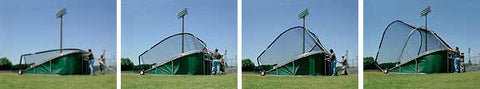 Portable home plate batting cage, big Bubba, turtle,