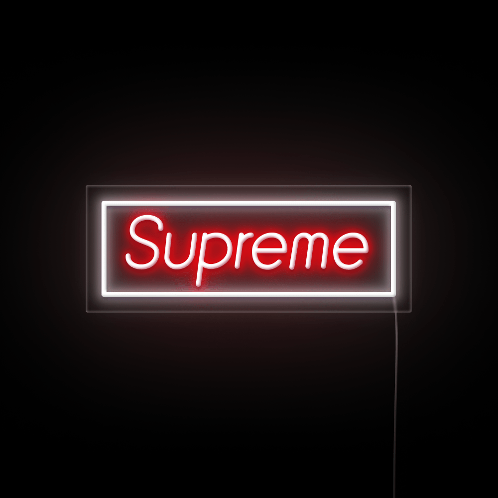 supreme light up sign