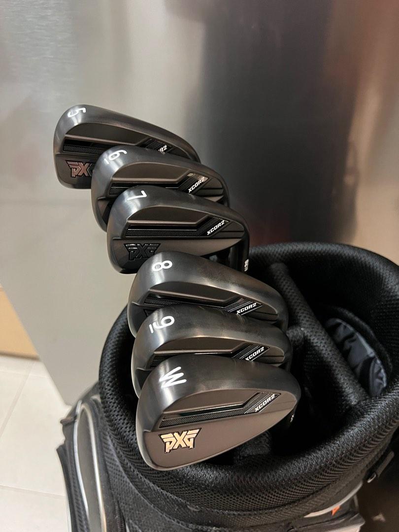 NEW PXG 0211 XCOR2 V3 Black Darkness Irons (5W) [6 Pieces] (With Mits