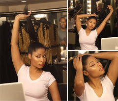 Nicki Minaj Natural hair Instagram Pic