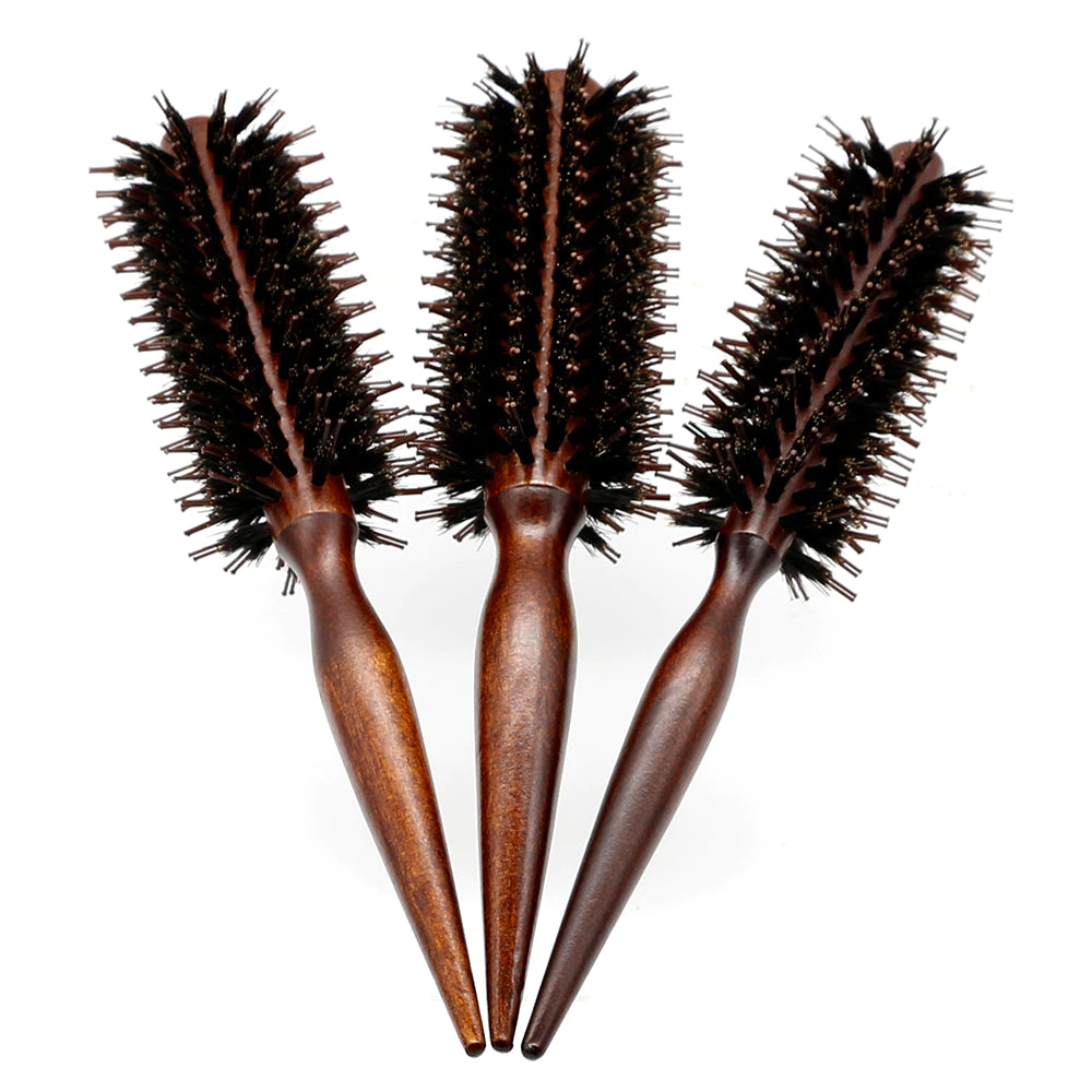 natural boar bristle round brush