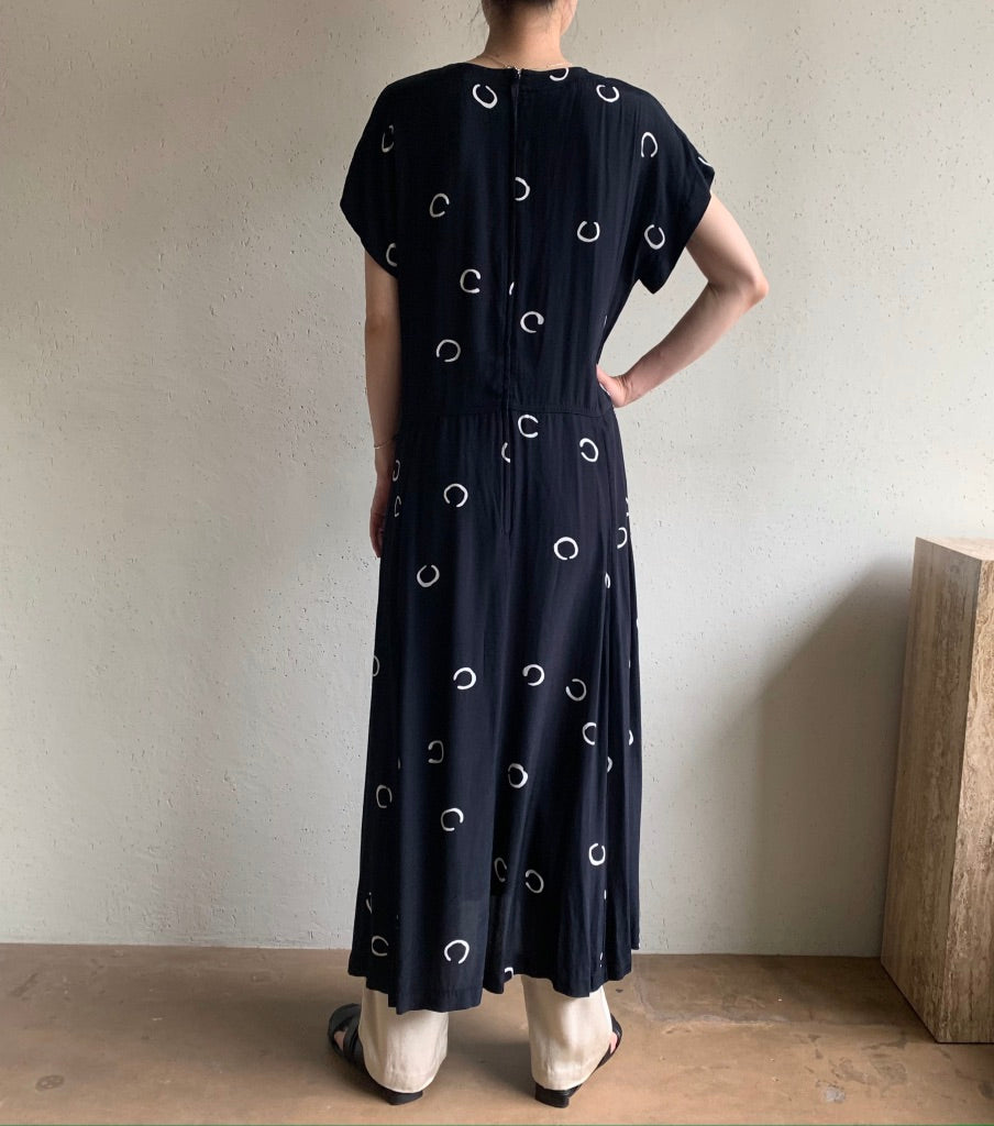 80s Print Dress