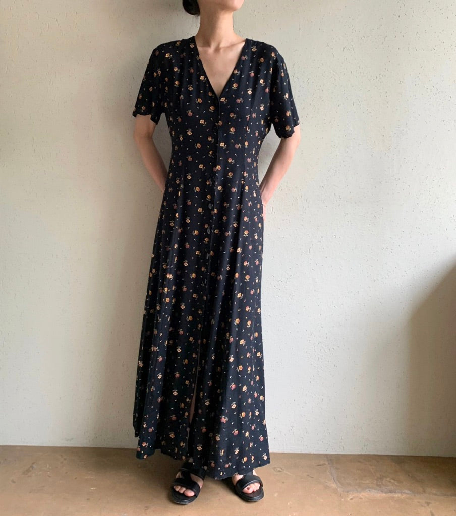 90s Printed Dress Made in Ireland