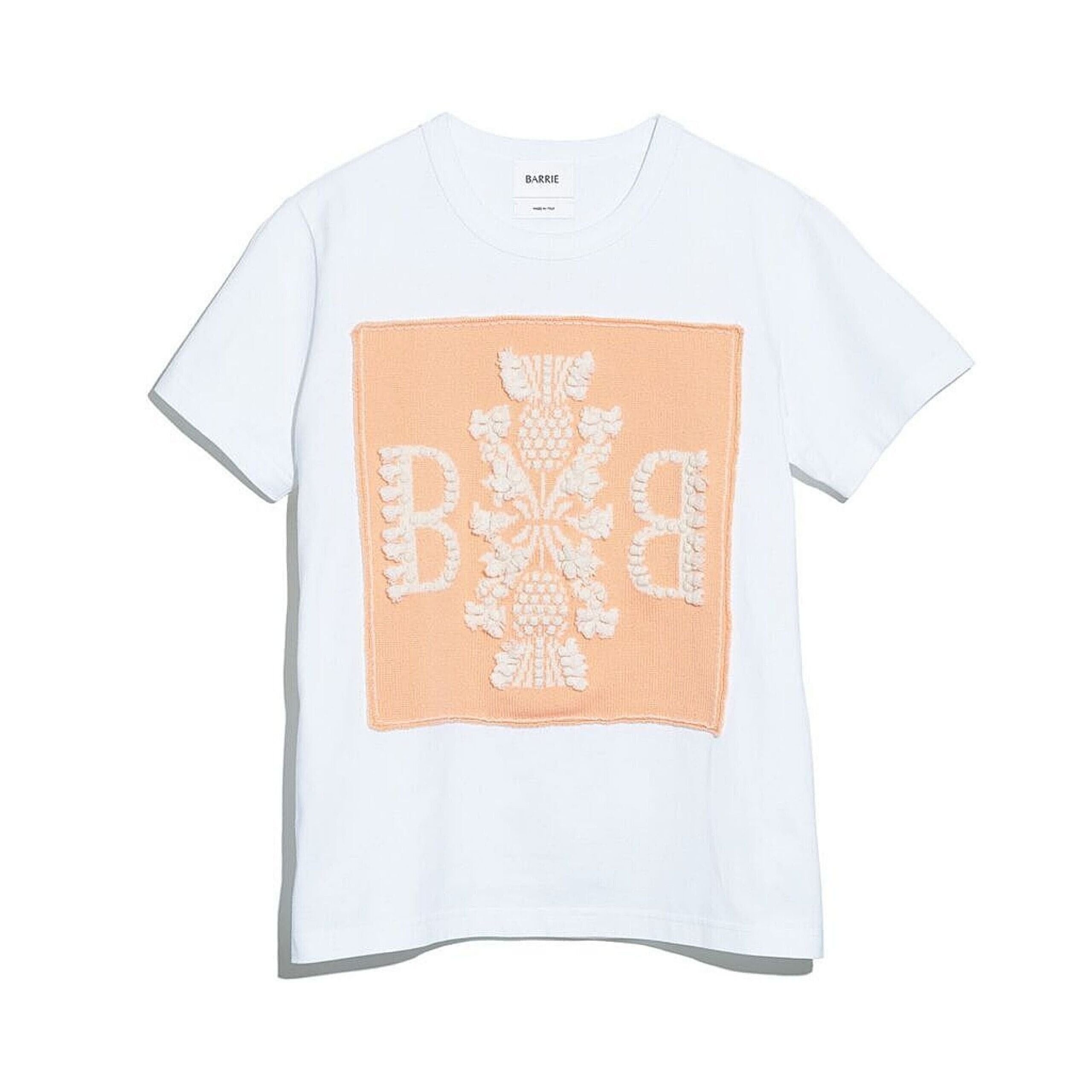 T-shirt with Barrie logo cashmere patch | Barrie – Barrie.co.uk