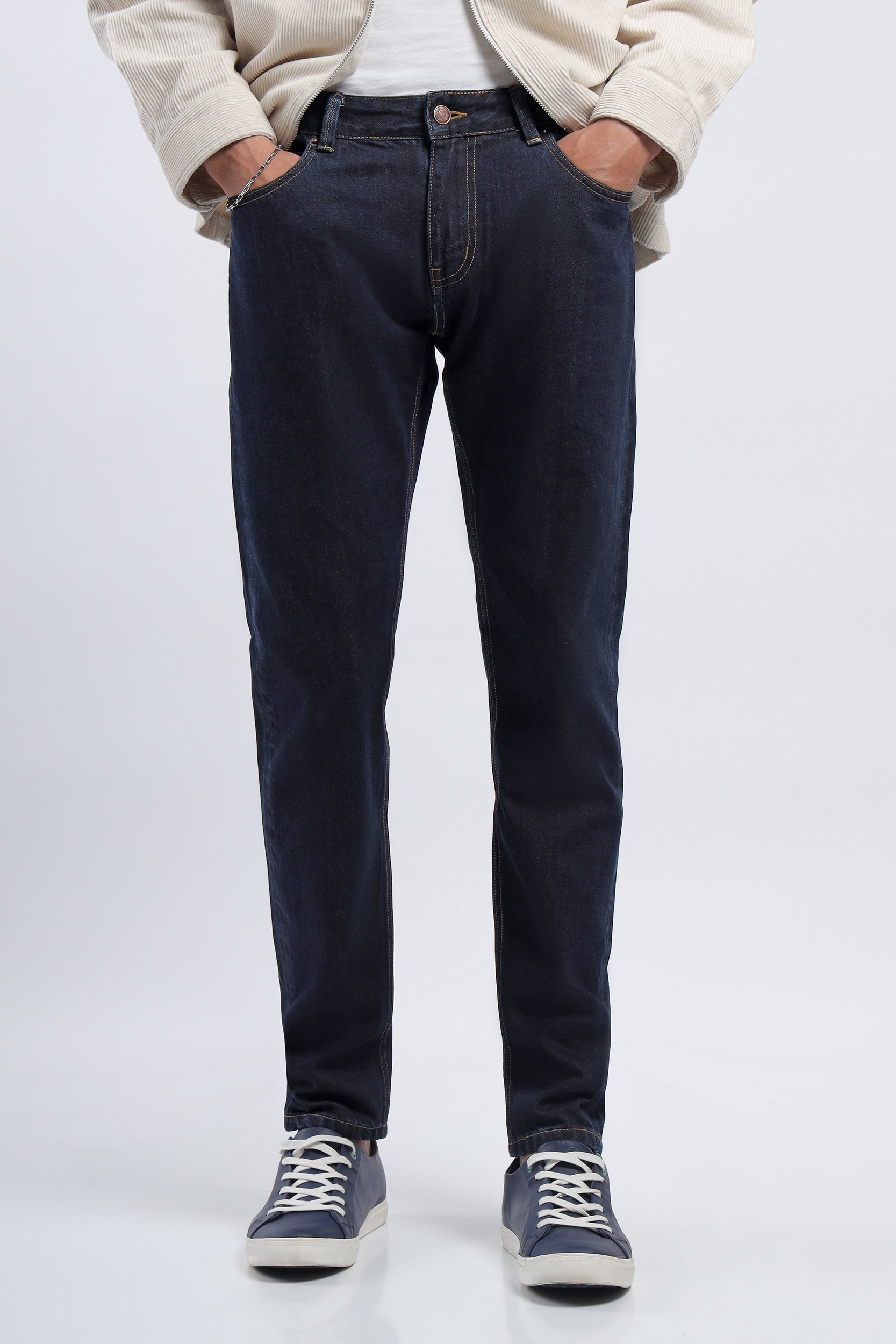 Mathis Macadam ustabil GD007 Dark Blue Selvedge Jeans Slim Fit Men Jeans – Noggah Denims