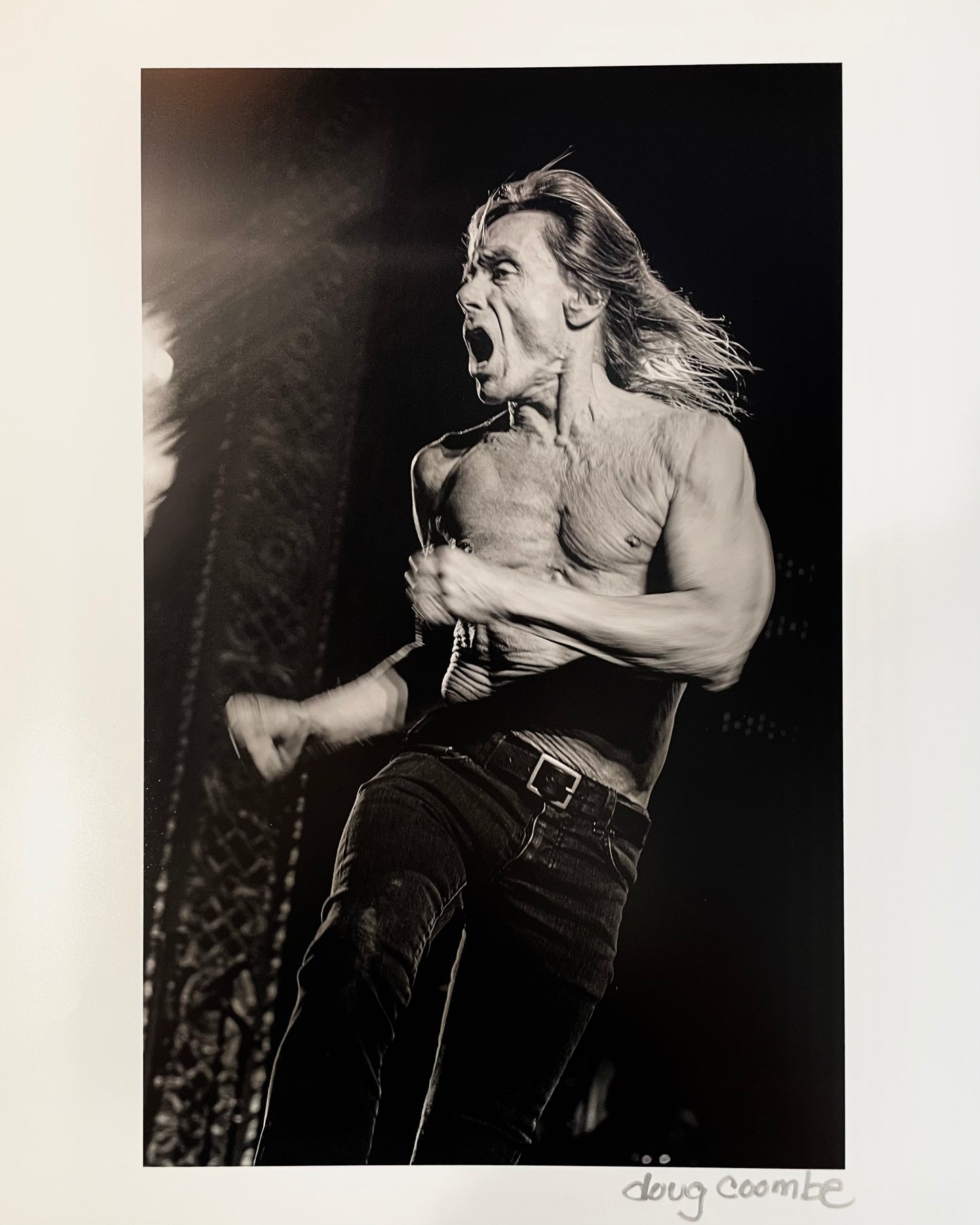 Signed 11 x 14 Print - Iggy Pop