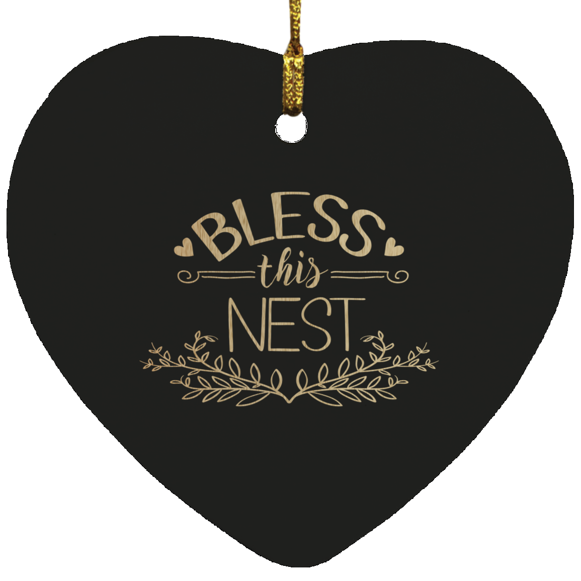 Bless This Nest Hearts Ornament