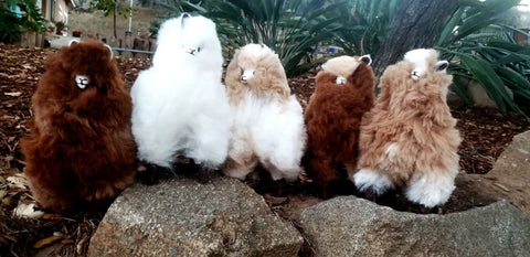 9" alpaca fur toys