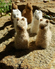 alpaca hand made baby alpaca felt ornament