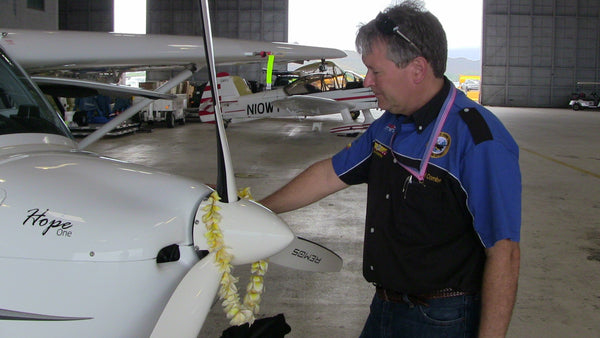 Michael Combs Completes 50 State World Record Flight October 2012