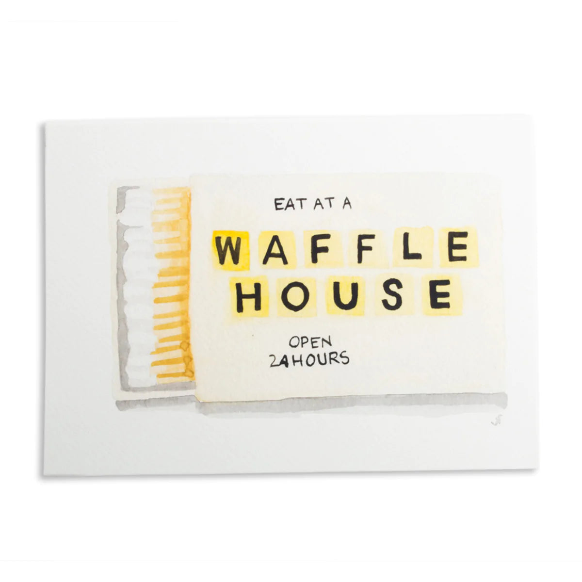 Waffle House Matchbook Art Print- 5x7
